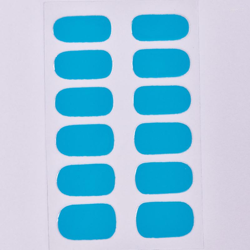 

Nail Stickers Korean Style Solid Color Nails Decals Christmas Fast Delivery 12 Tips Easy Use Designer Year Strips 2022, Light pink 12