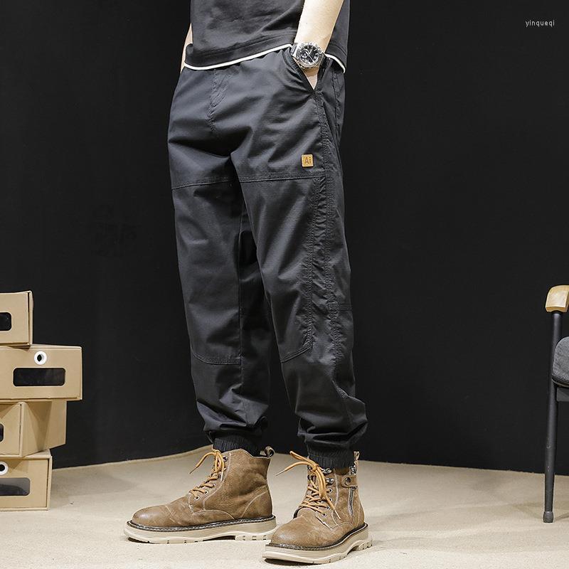 

Men's Pants Men's Harajuku Mid Casual 2022 Autumn Baggy Full Length Cargo Fashion Streetwear Straight Oversize Trousers Male, Black