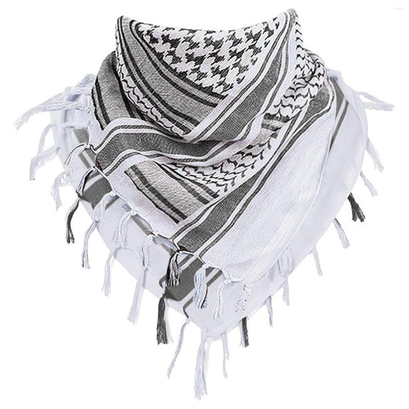 

Scarves Unisex Desert Cotton Scarf Keffiyeh Arab Military Wrap Shemagh Fashion Long Shawl Scaf Women