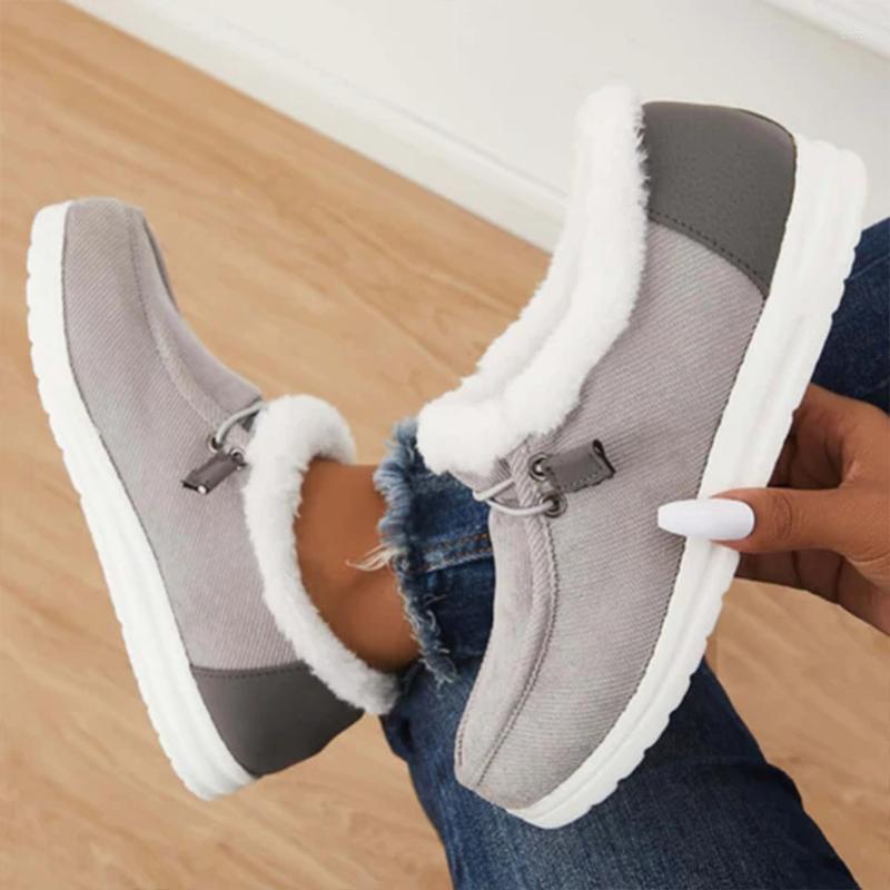 

Boots 2022 Winter Keep Warm Women Snow Ankle Quality Thick Plush Plus Size Cotton Shoes Footwear Comfortable Ladies, Blue