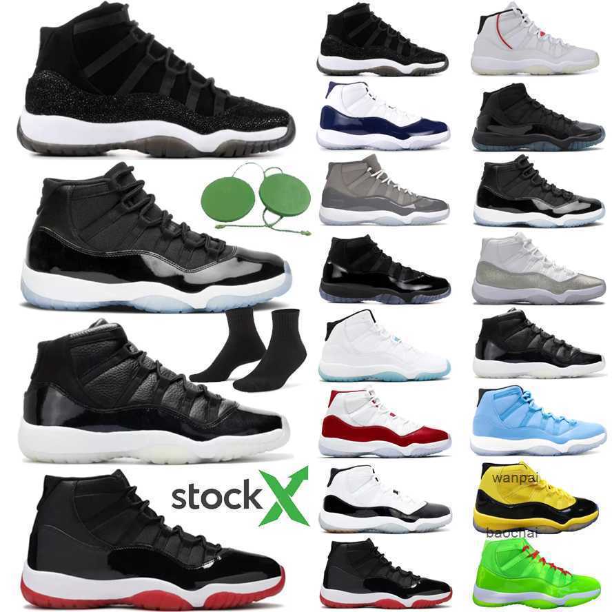 

2023 Cool Grey 11 11s Basketball shoes jordens bred 25th Anniversary concord 45 space jam Men Women Trainers low legend blue citrus platinum, Box