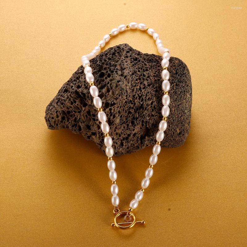 

Chains Braves Pearl Necklace OT Buckle Pendent Trending Products Bead Wedding Jewelry For Women Fashion