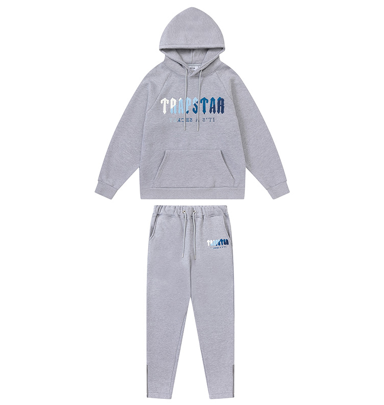 

hoodie Trapstar full tracksuit rainbow towel embroidery decoding hooded sportswear men and women sportswear suit zipper trousers Size S-  NEW designer, 11