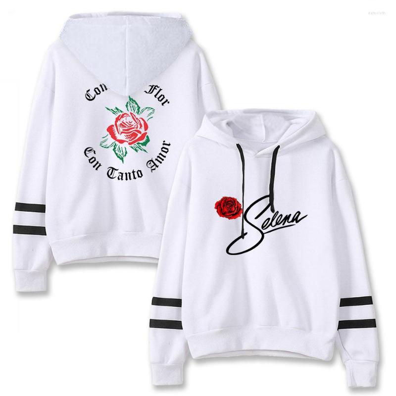 

Men's Hoodies Selena Quintanilla Spring High Street Streetwear Cotton Hoodie Text Pattern Printing Loose Harajuku All-match Unisex Tops, Black