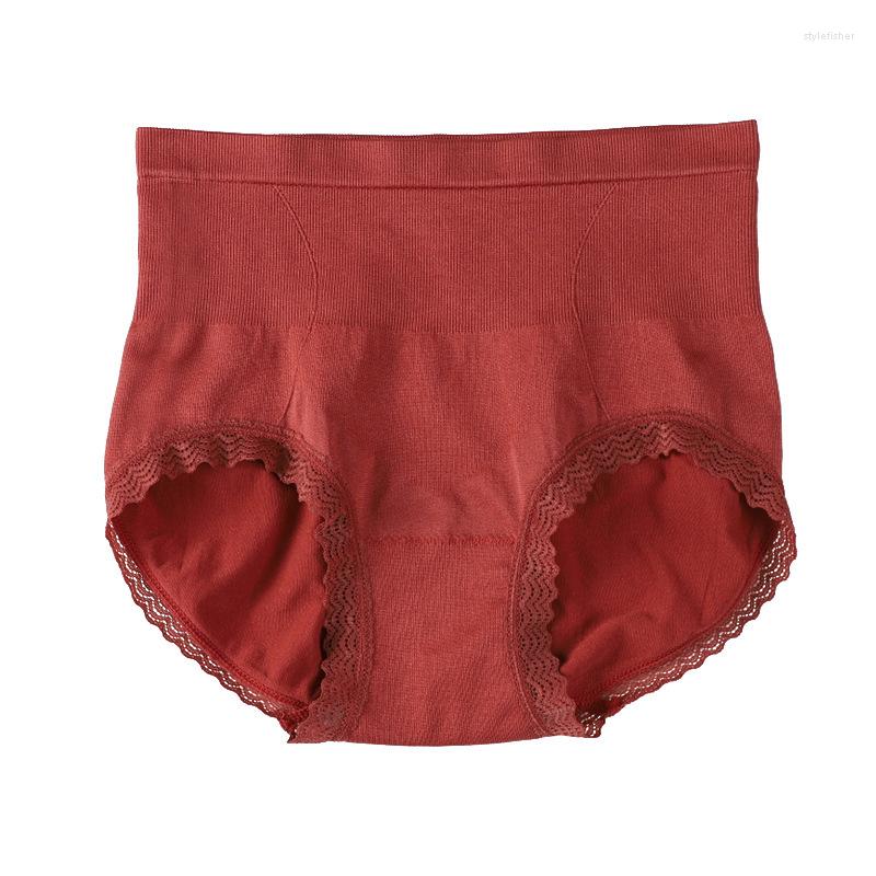 

Women's Panties 2 Pcs Women Lace Seamless High-waist Underwear Ladies Antibacterial Crotch Girl Intimate Underpants Sexy Lingerie