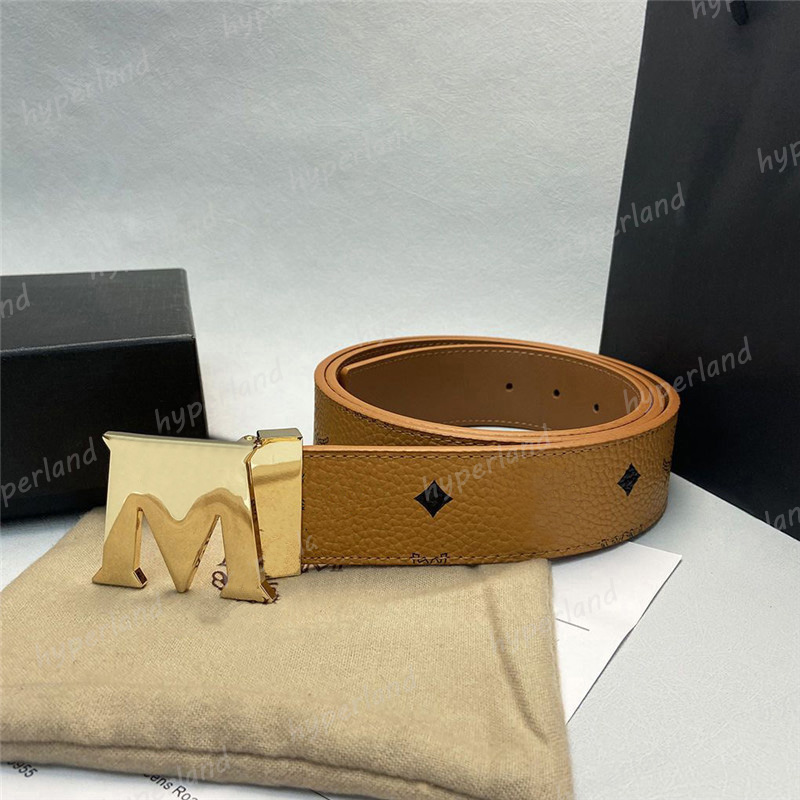 

Man Belt Designer Smooth M Buckle Woman Belts Luxury Mens Waistband Genuine Leather Womens Designers Belts Cintura Uomo 9 Colors, 4cm