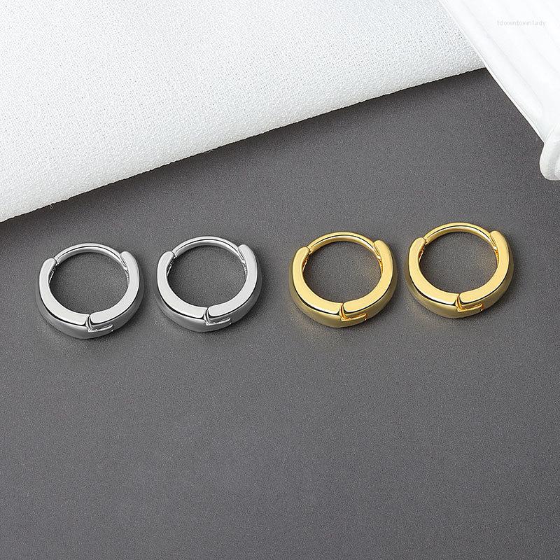 

Hoop Earrings Punk Style For Women Gold Silver Color Ear Jewelry To Friends Simle Mini Earring Classic Wedding Party Bijoux