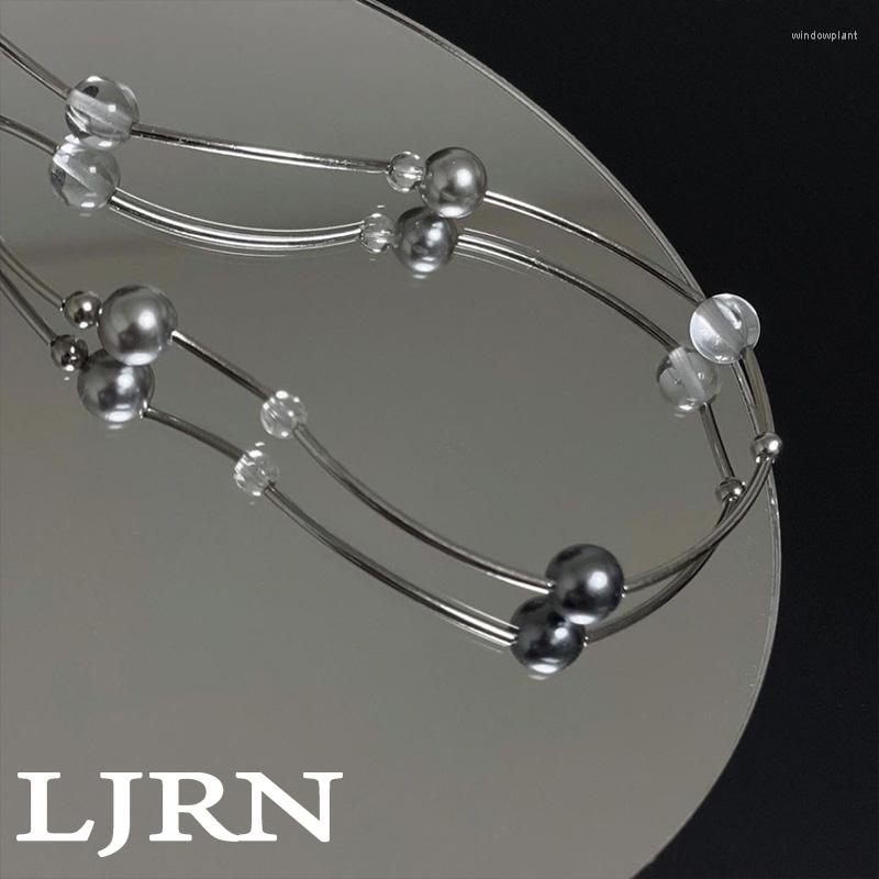 

Choker 2022 Metal Necklace Beads Crystal Irregular Geometric Simple Fashion Clavicle Bracelet For Women Men Jewelry Party