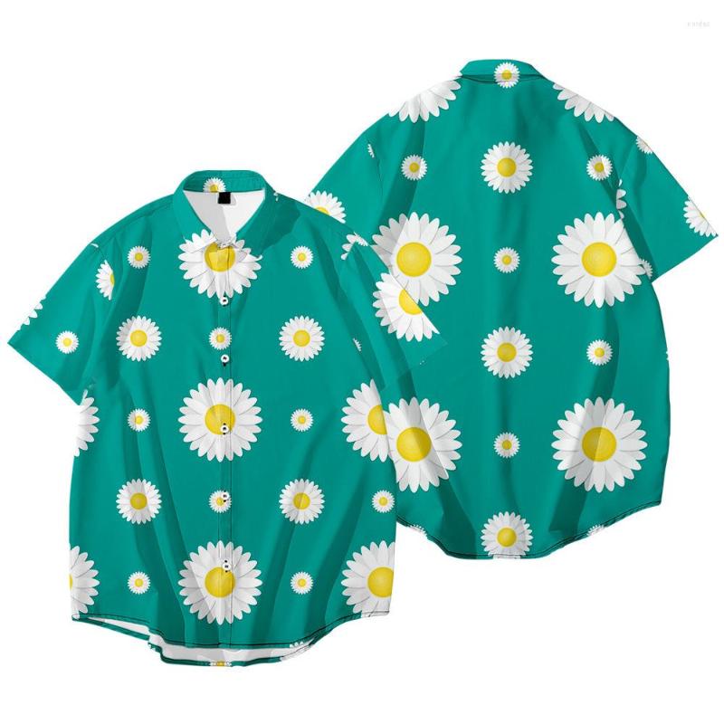 

Men' Casual Shirts Men' Beach Fashion Summer Floral Print Short Sleeve Shirt Hawaiian Leisure Vacation Tee Tops Hommes Blouses, 442-6