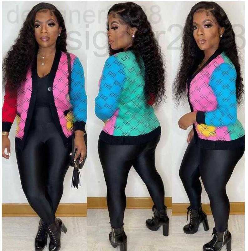 

Women' Sweaters designer Luxury clothes womens sweater for sweaters casual knit contrast color long-sleeved autumn fashion classic ladies collar cotton Coat 3JFX, 01