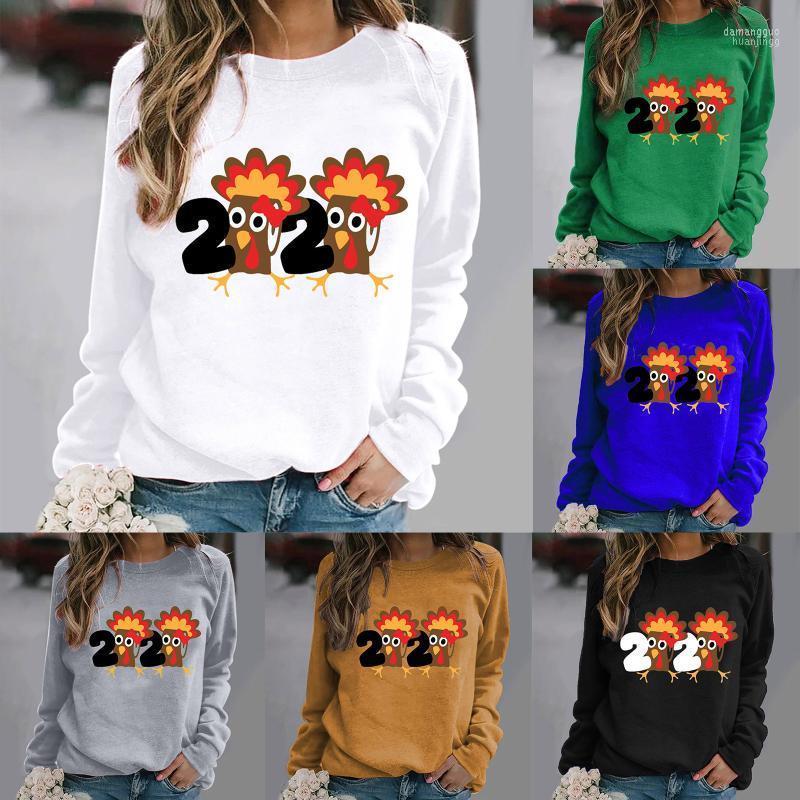 

Women's Hoodies Casual Loose Thanksgiving Print Sweatshirt Female Kawaii Sweatshirts Japanese Harajuku Ulzzang Clothing For Women 10.21, Wh