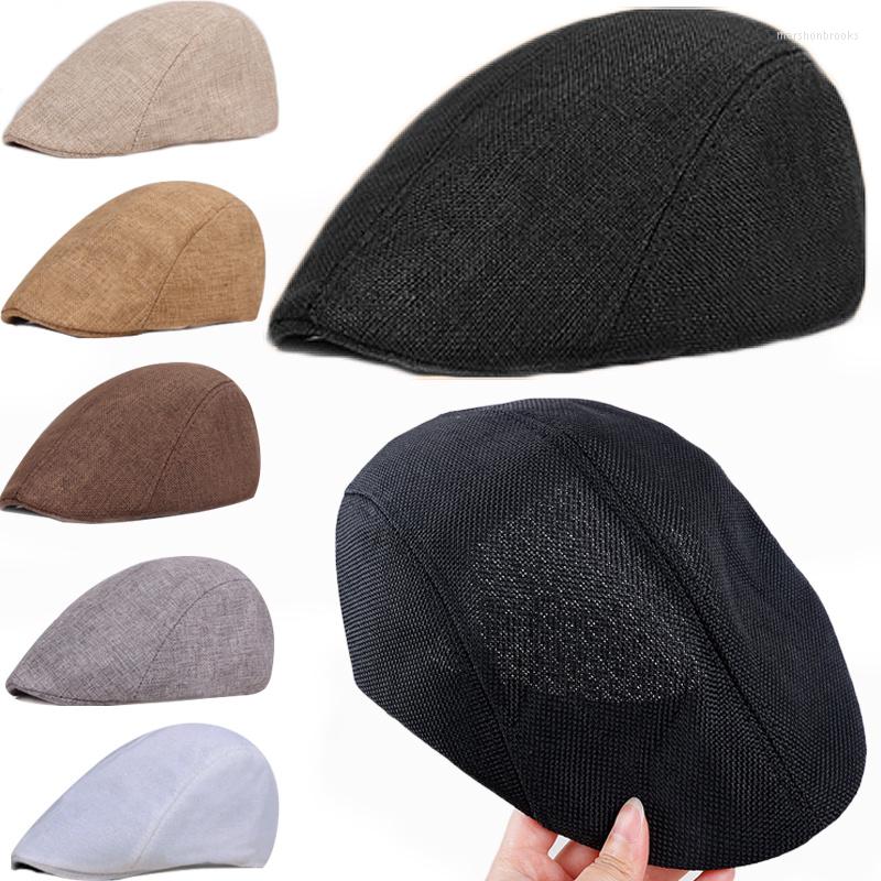 

Berets Classic Vintage Literature Men Women Cotton Linen Beret Sboy Caps Color Irish Hunting Hat Ivy Unisex Fashion Flat Hats, Black