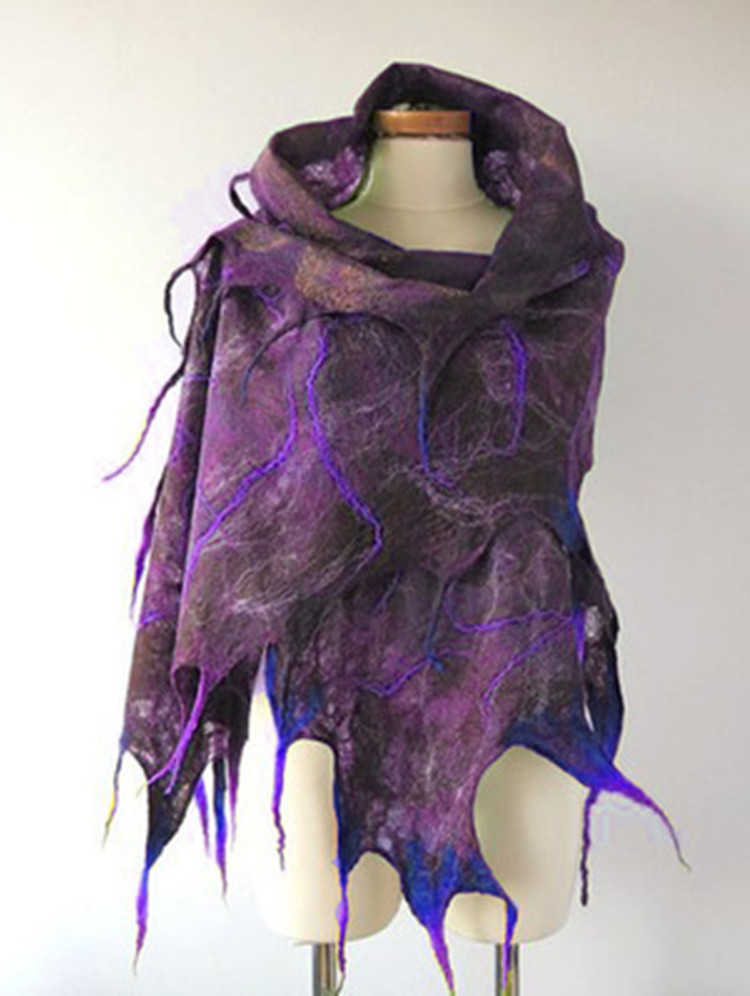 

Autumn and Winter 2020 Lightning Digital Printing Irregular Neck Scarf Female