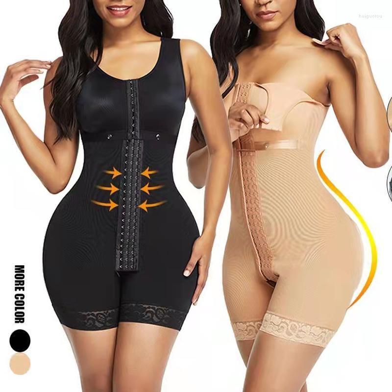 

Women' Shapers High Compression Adjustable Hook Shapewear Fajas Colombianas Girdle Tummy Control Shaper Waist Trainer Corset Slimming, Black