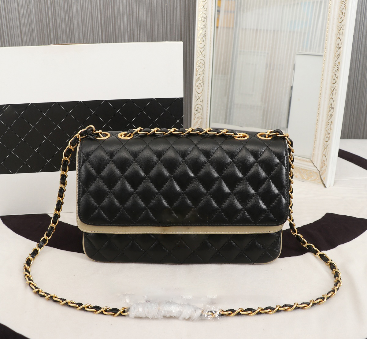 

designer bag Classic Pattern channel Crossbody Soulder Bags Casual Canvas Women Handbags Designer Letters Brand Shoulders Purse, Black