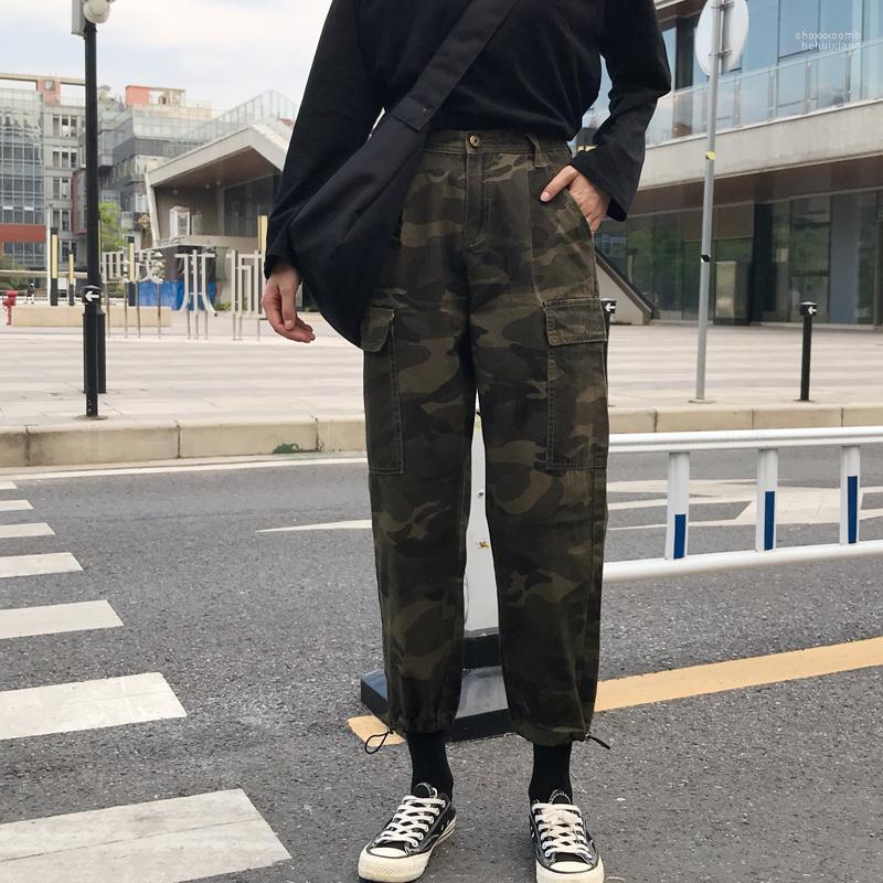 

Women' Pants Women' & Capris 2022 Fashion Printing Cotton Trousers For Girls With Large Pockets Loose Cargo Women Spring Casual, Camouflage