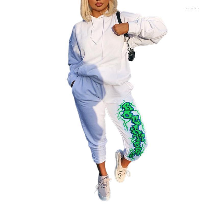 

Women' Pants Women' & Capris Women Fashion High Waist Lace Up Lady Flame Print Loose Casual Slim Sport Style Long, Letter