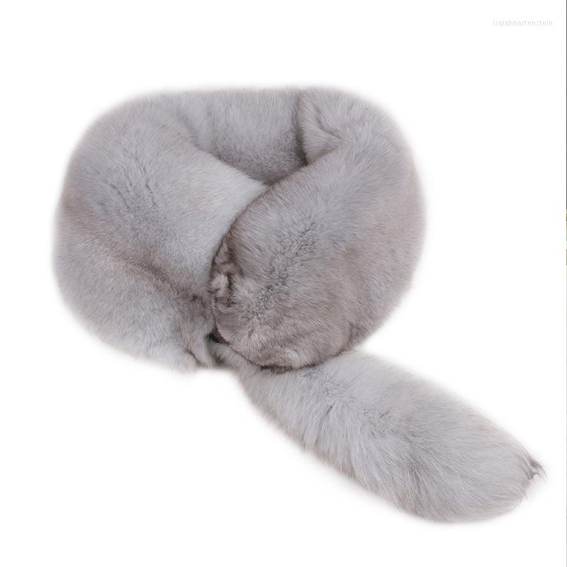 

Scarves Natural Real Fur Scarf For Women Fashion Winter Genuine Collar Warm Wholesale And Retail