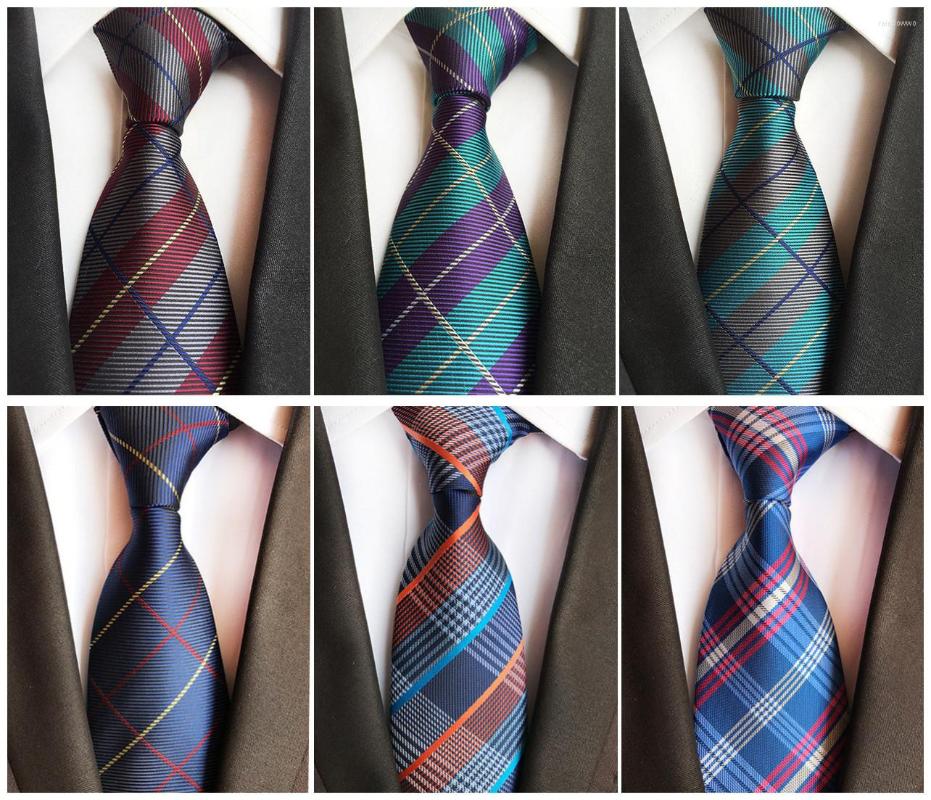 

Bow Ties 2022 High-density British Plaid Shirt Unique Design Fashion Business Suit Tie Men's Banquet Accessories