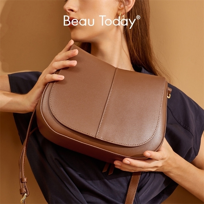 

Evening Bags BeauToday Shoulder Handbags Women Leather Texture Acrylic Chain Hand Carry Simple Female Messenger 62036 221114, Green