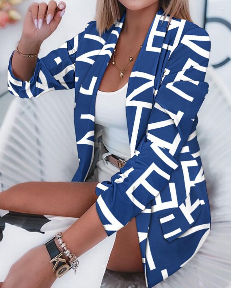 

Women' Suits 2022 Autumn Fashion Print Small Blazer Women' Clothing