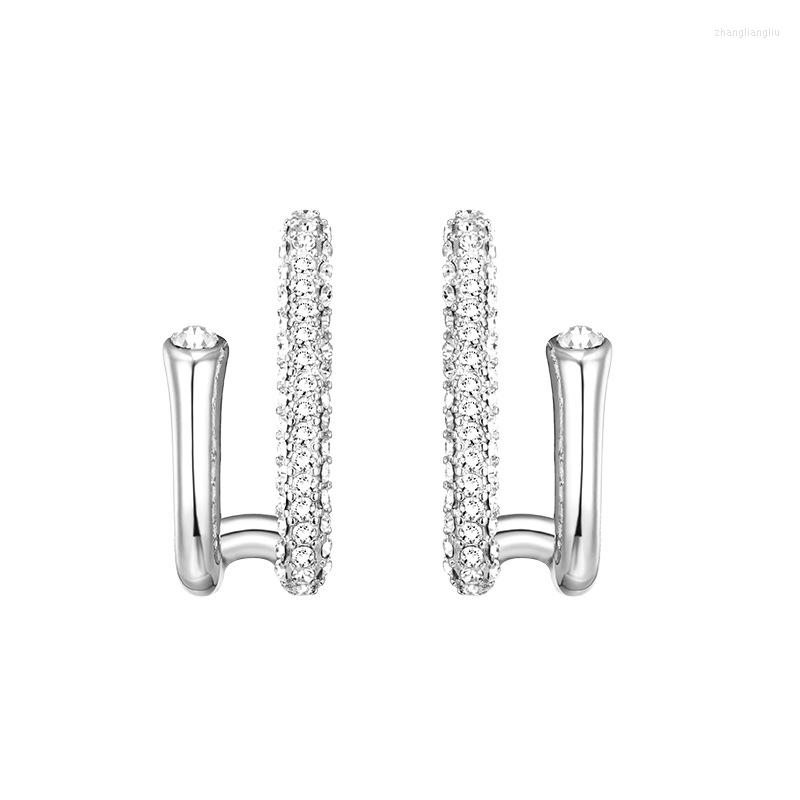 

Stud Earrings 925 Silver Sterling Diamond Earring For Women Aros Mujer Oreja Round Hypoallergenic Bohemia Orecchini Female Girls