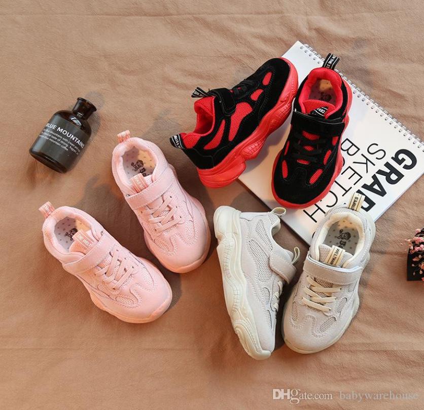 

Baby Kids Shoes Fashion Children Sneakers Kids Basketball Shoes Net Surface Breathable Girls Boys Athletic Sport Running 7180432, As show