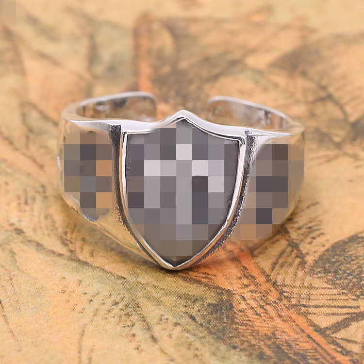 

Shield Adjustable Flowers Band Ring 925 Sterling Silver Gothic Punk Hip-Hop Vintage Antique Vintage Handmade Designer Luxury Jewelry Accessories Gifts