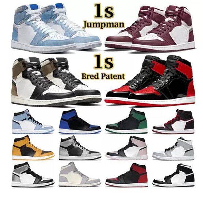 

2023 Jumpman 1 1s lows Basketball Shoes OG Taxi Reverse Mocha Fragment Denim University Blue Bred Patent Panda White Black Mens Trainers Outdoor, Green