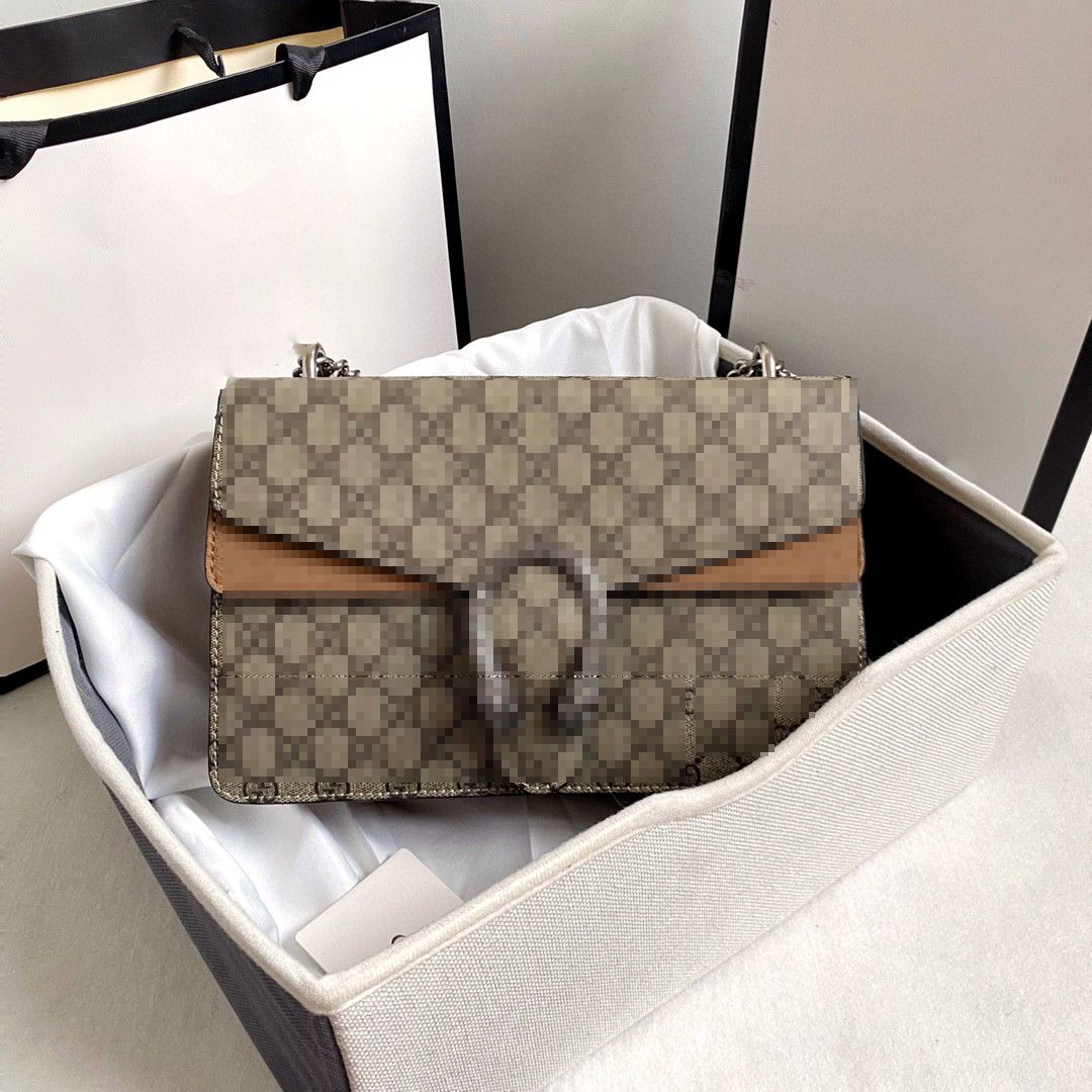 

Dionysusity Women Crossbody Bag Luxury Designer Handbag Metal Chain Shoulder Bags Tiger Head Lock Ladies Messenger Bags Purse YSLity louiseity LVs Viutonity GGs