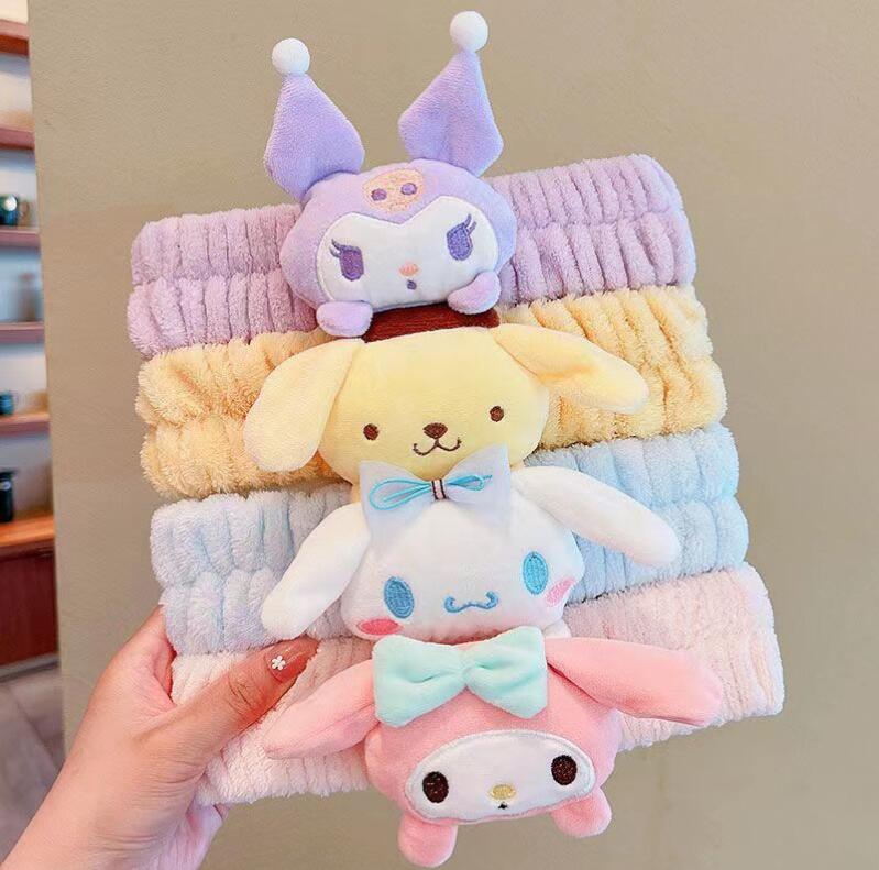 

Hair Accessories Headband 4 Colors Plush Kouromie Elastic fashion Soft Girl Infant Headband, Yellow