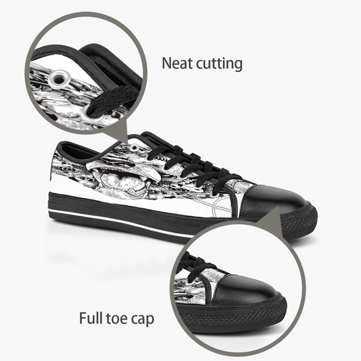 

Custom shoes Classic Canvas Low cut Skateboard casual triple black Accept customization UV printing low mens womens sports sneakers Breathable color 93, Notice