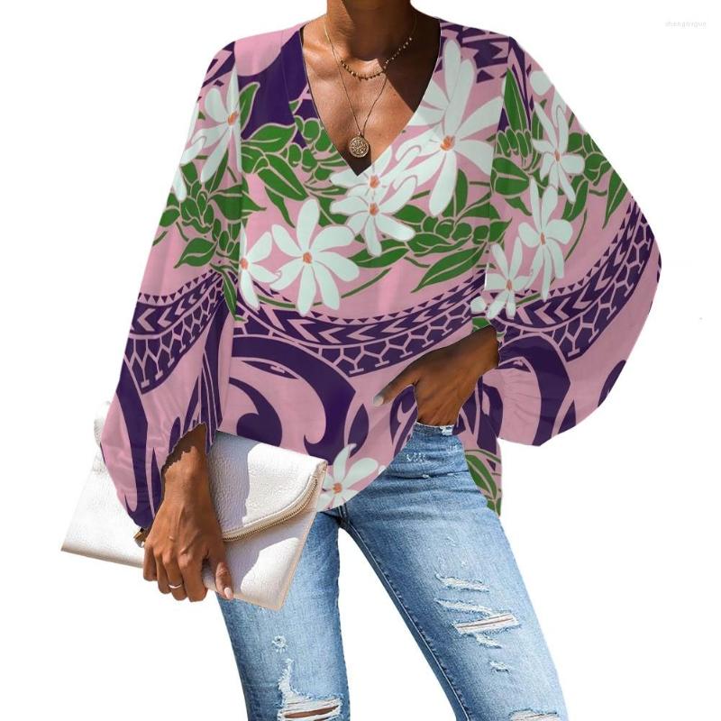 

Women's Blouses HYCOOL Dropship Elegant Women Polynesian Tribal Tonga Pattern Woman Tops Fashionable Long Sleeve Ladies Blouse, Hbc212413b2