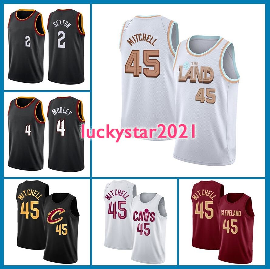 

Basketball Jerseys 2022 NEW american Donovan 45 Mitchel Evan 4 Mobley Cavaliers Men 2022-23 Black stitched jersey, Men(qi shi)
