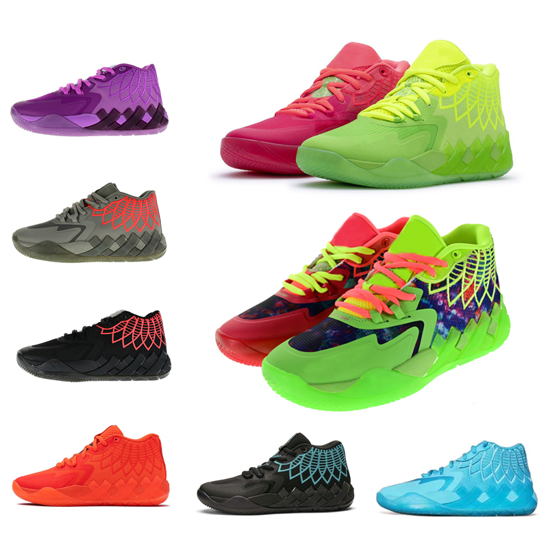 

LaMelo Ball MB-1 Men Women Basketball Shoe Green Black Red BLue Rick Morty Mens Trainer Breathable Comfortable Sport Sneakers, #2 40-46