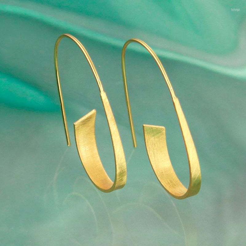 

Hoop Earrings Women Big Punk Geometric Metal Gold Silver Color Hollow Round Dangle Twisted Spiral Minimalist Jewelry