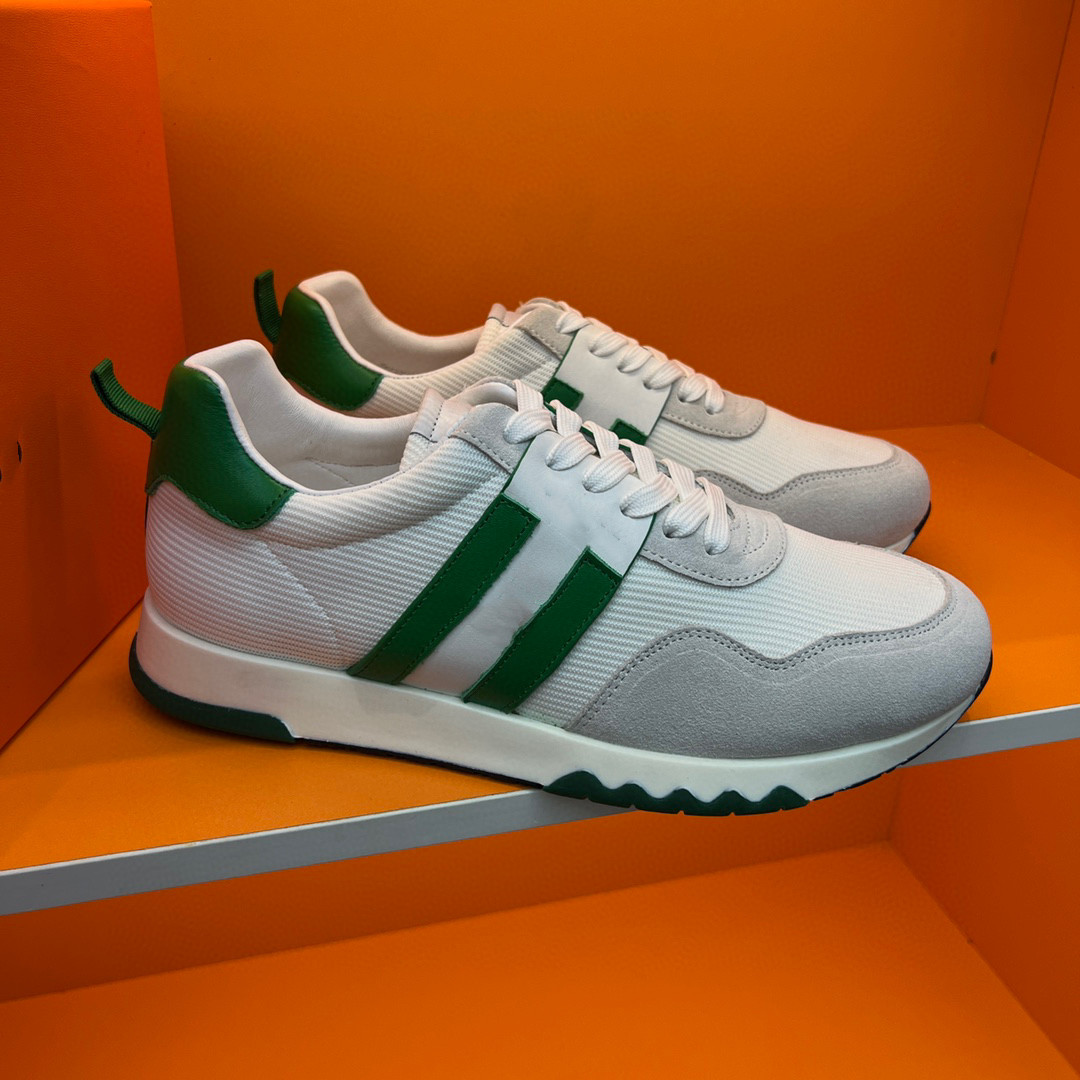 

SHOES designer top version handmade custom 2022ss H love horse men's casual sneakers, High quality laces