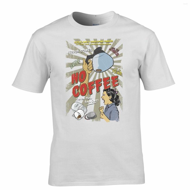 

Men' T Shirts Novelty Tshirt No Coffee The Day They Ran Out Spoof, Clear