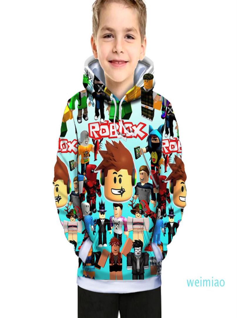 

Children039s cartoon hoodie roblox fashion 3D digital spring and autumn cotton printing popular boys and girls039 coat kids28727423, Picture color