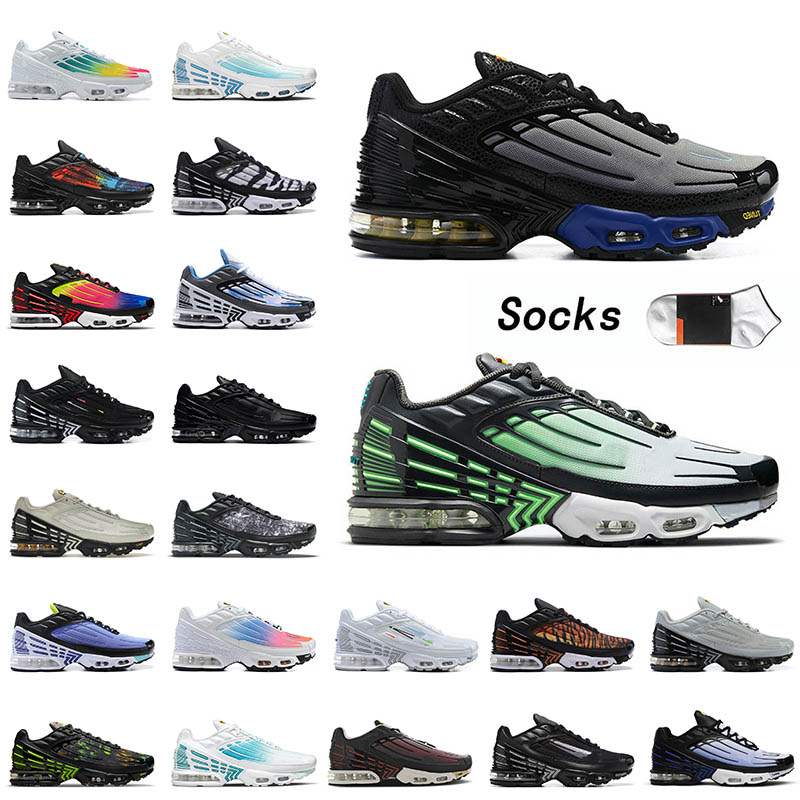 

TN Plus 3 Men Women Trainers Shoes Bone Black Offs White Laser Blue Ghost Green Classic Tuned Airmaxs Obsidian Radiant Red Tiger Hyper Blue Violet Sports Sneakers, A45 black 39-46