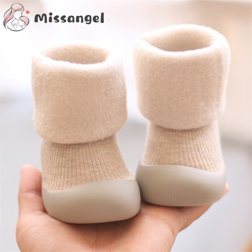 

First Walkers Winter kids Cotton Shoes Thicken Toddler shoes Baby Boys Snow Footwear Softsoled Warm Girls toddler Boots 04 Years 221113, Khaki