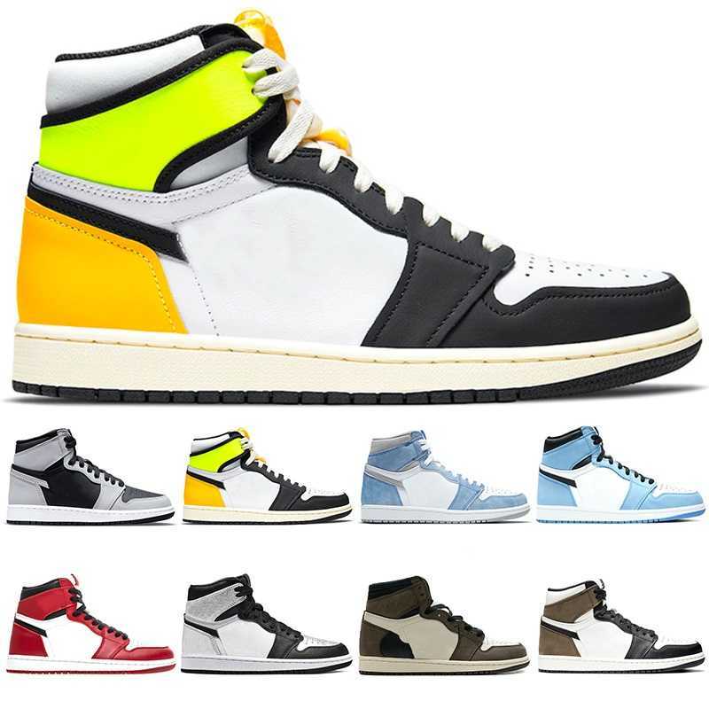 

Basket shoes 1s Mens Womens Trainers 1 University Blue North Carolan Volt Gold Smoke Grey Sport Sneakers size 36-46, Box