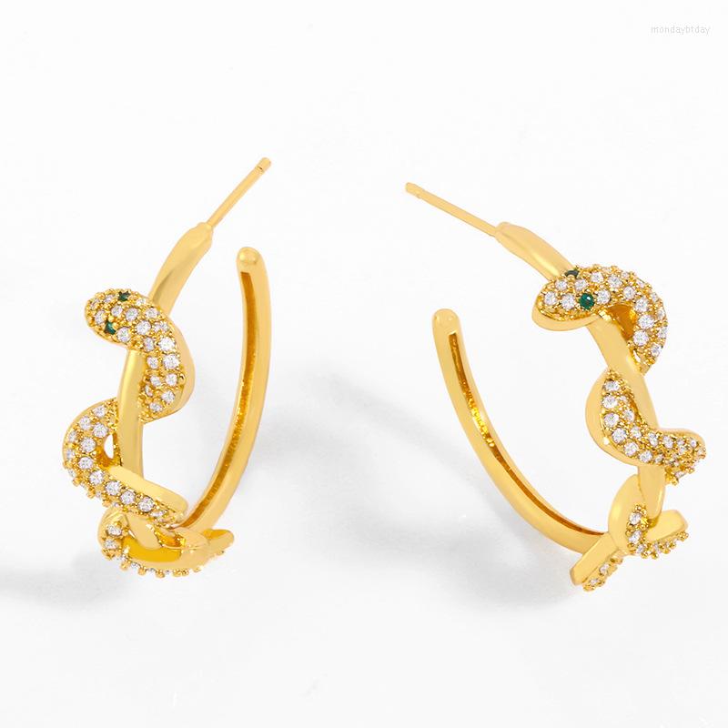 

Hoop Earrings Personality Gothic Cool Punk Animal Zicorn Snake Crazy Twining Statement Party