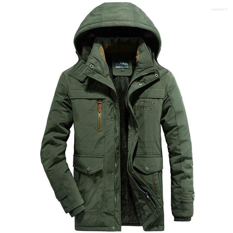 

Men's Down -30 Degree Military Winter Fleece Hooded Jacket Men Thick Warm Parka Hombre Plus Size -6XL Casual Loose Waterproof Windbreaker, Blue
