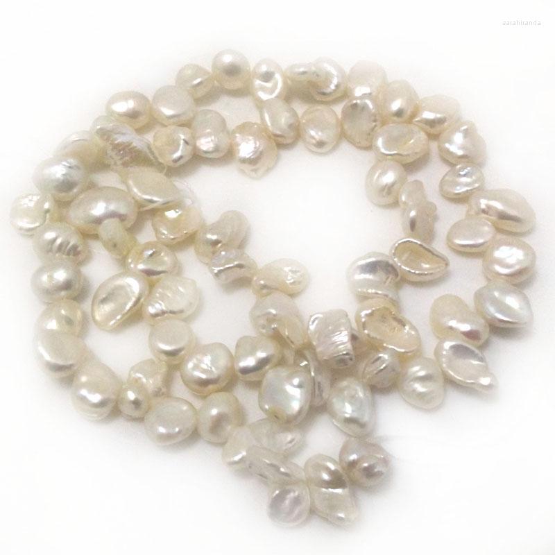 

Choker 16 Inches 8-9mm Natural White Keshi Pearls Loose Strand