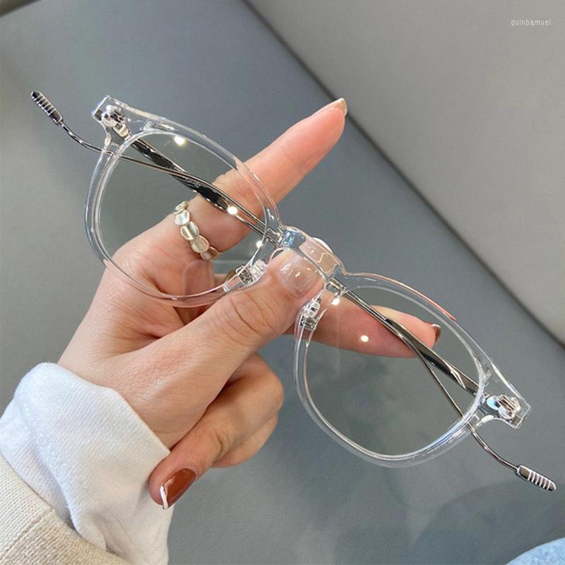 

Sunglasses Frames Fashion Transparent Glasses Women Leopard Optical Cateye Office Trendy Computer Working Bluelight Lentes
