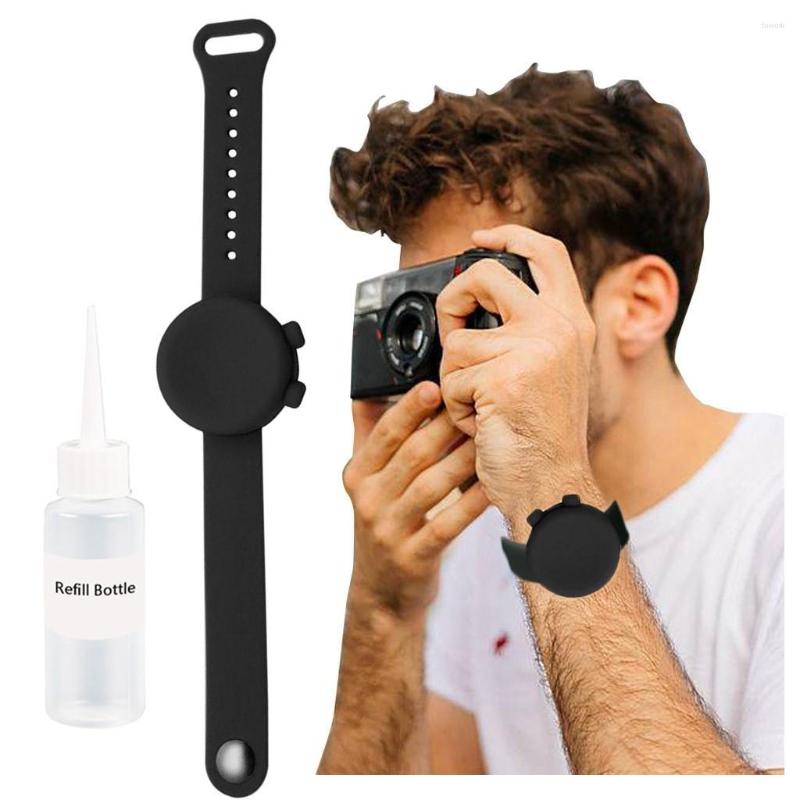 

Waist Support Adult Kid Liquid Wristband Hand Dispenser Handwash Gel With Whole Seat Belts For Work Women, Black