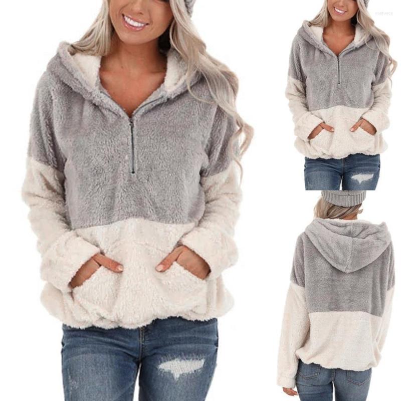 

Outdoor Jackets Thick Collar Cotton-padded Jacket Women Winter Hooded Flannelette Thicken Warm Student Short Coat 0203, Gray