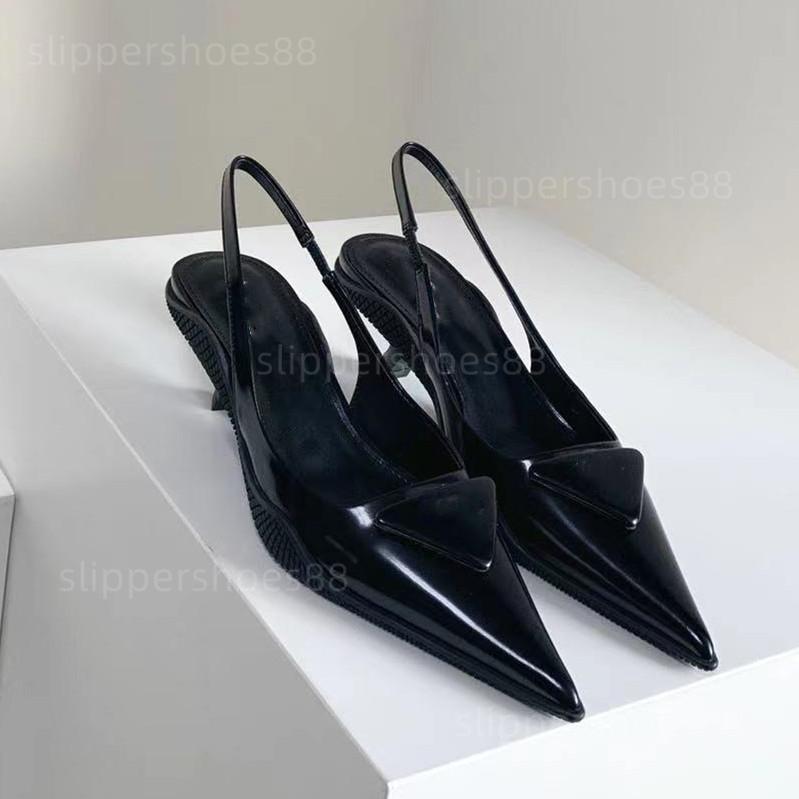 

slingback kitten heel designer pump dress shoes black leather pointed toe ballerina shoe sandal famous designer woman loafer sandale for TEA, Pls contact for detail photo