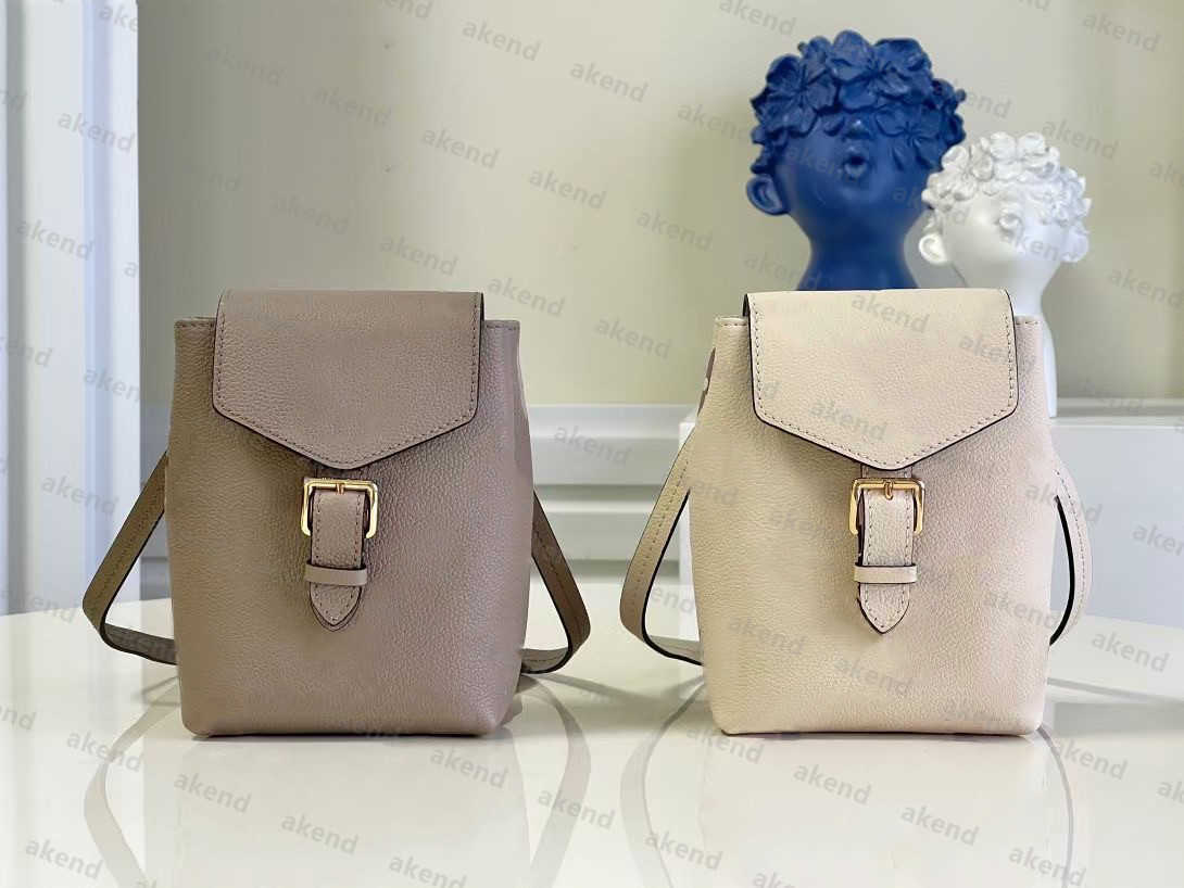 

High quality Lvity Genuine Leather designer luxury Backpacks TINY Handbag Bag Shoulder Bags Black Letter Embossing Fashion Zipper Travelling LW1W
